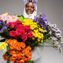 Pangaia's puffer jackets are filled with wildflowers rather than down