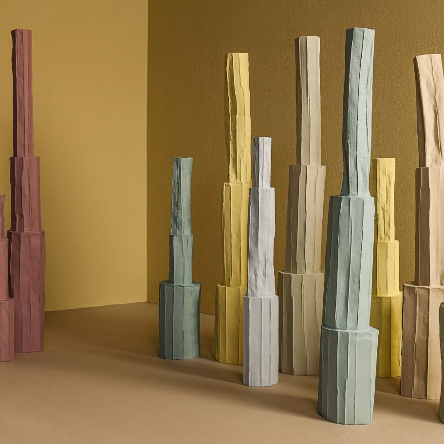 Pistilli paper clay ceramics by Paola Paronetto