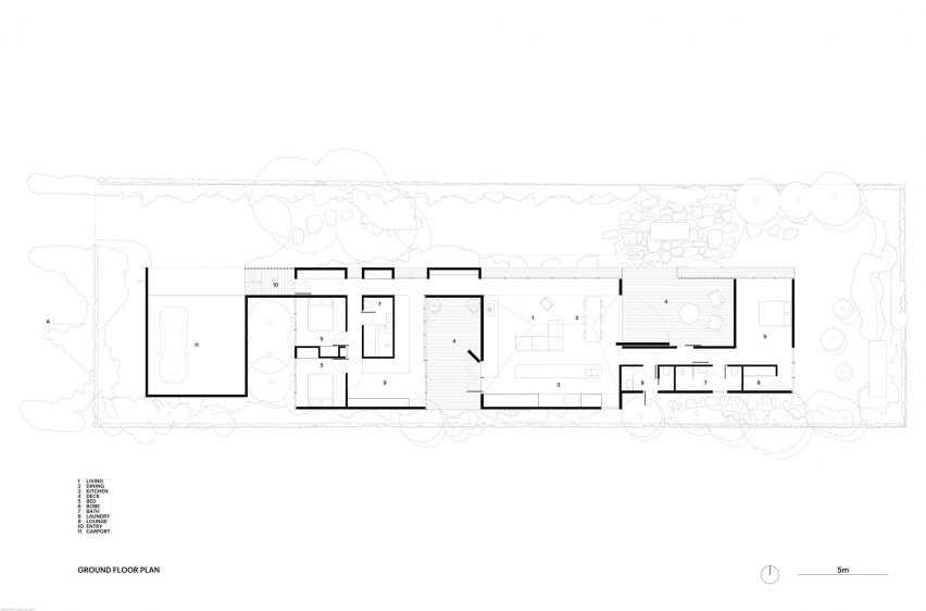 Floor plan of Point Lonsdale House by Edition Office