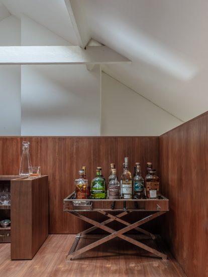 The Tri-Pod bedroom for a throuple by Scott Whitby Studio