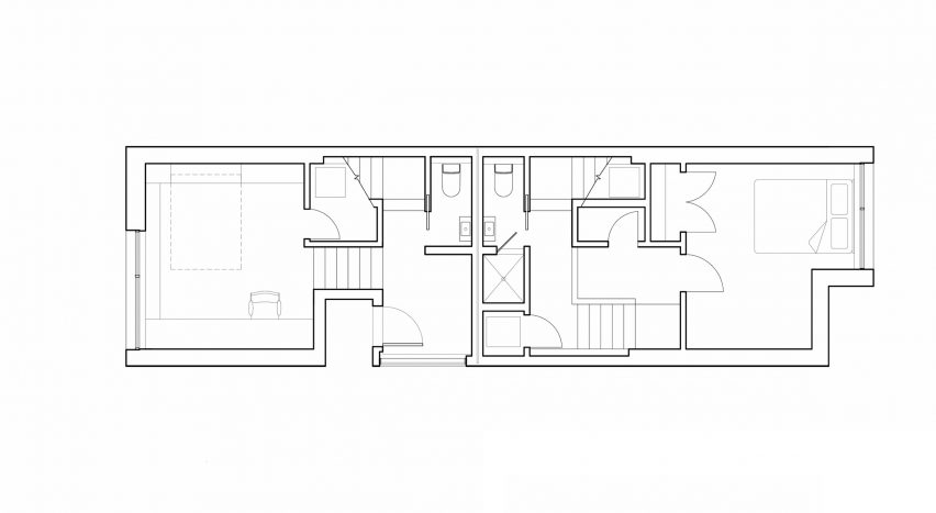 SemiSemi House by Peter McNeil and Clarissa Nam COMN Architects Ground Floor Plan