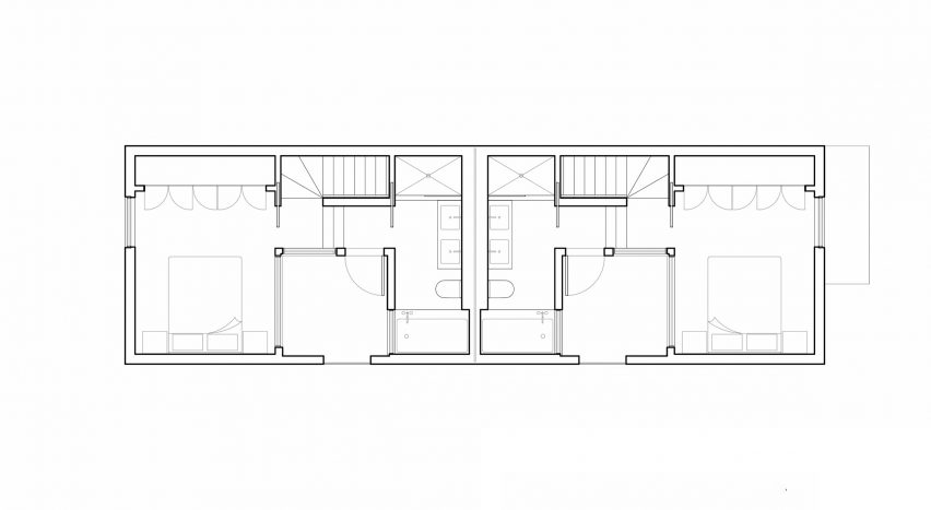 SemiSemi House by Peter McNeil and Clarissa Nam COMN Architects Second Floor Plan