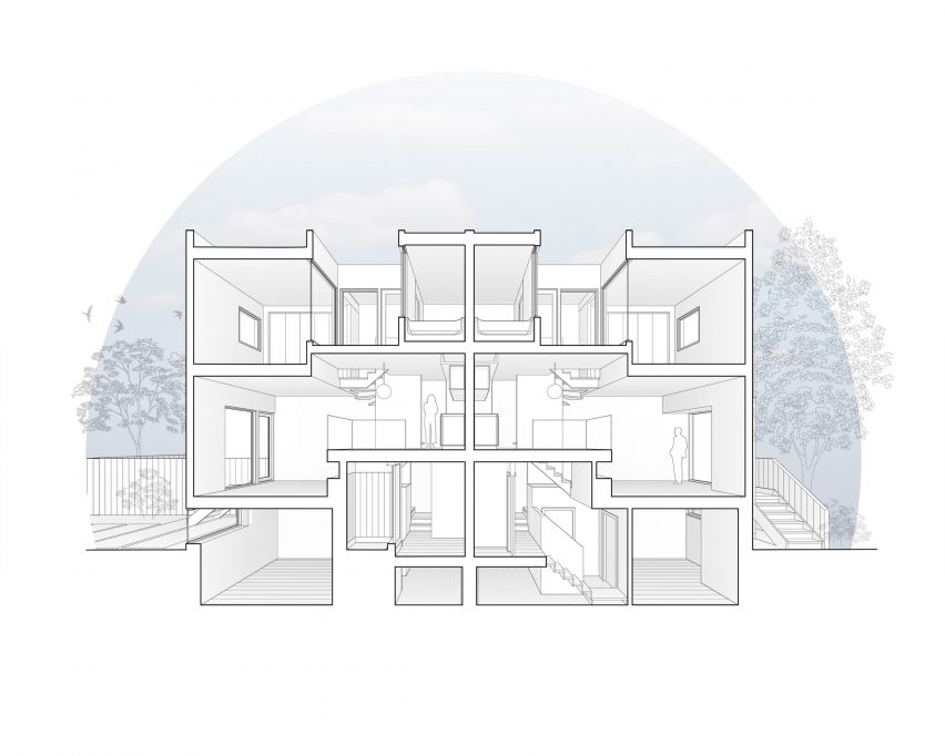 SemiSemi House by Peter McNeil and Clarissa Nam COMN Architects Section