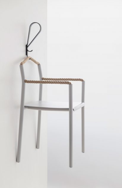 Bouroullec brothers create Rope Chair with one continuous piece of cord