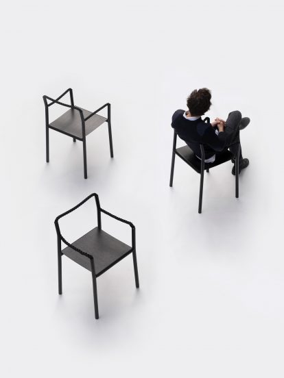 Bouroullec brothers create Rope Chair with one continuous piece of cord