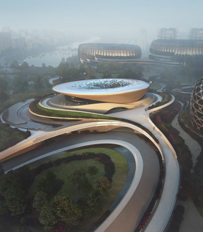 Unicorn Island masterplan by Zaha Hadid Architects