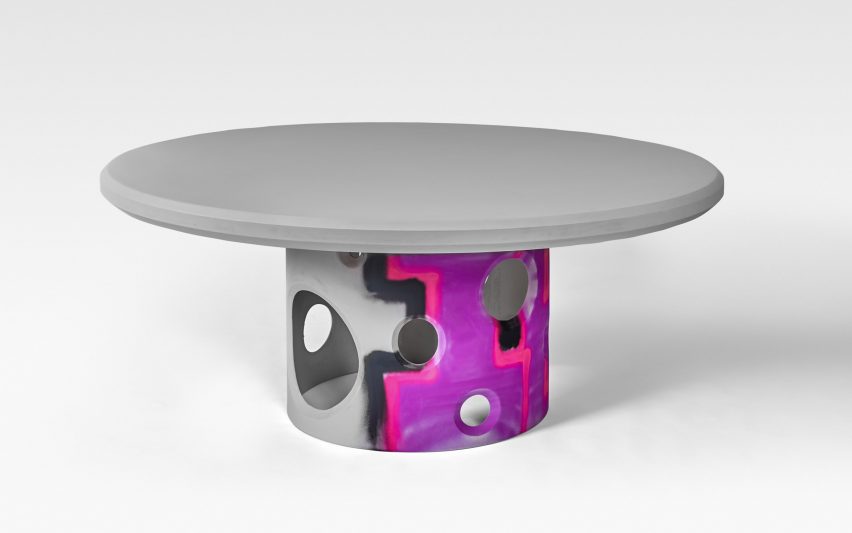 Virgil Abloh channels brutalism for concrete Efflorescence furniture series