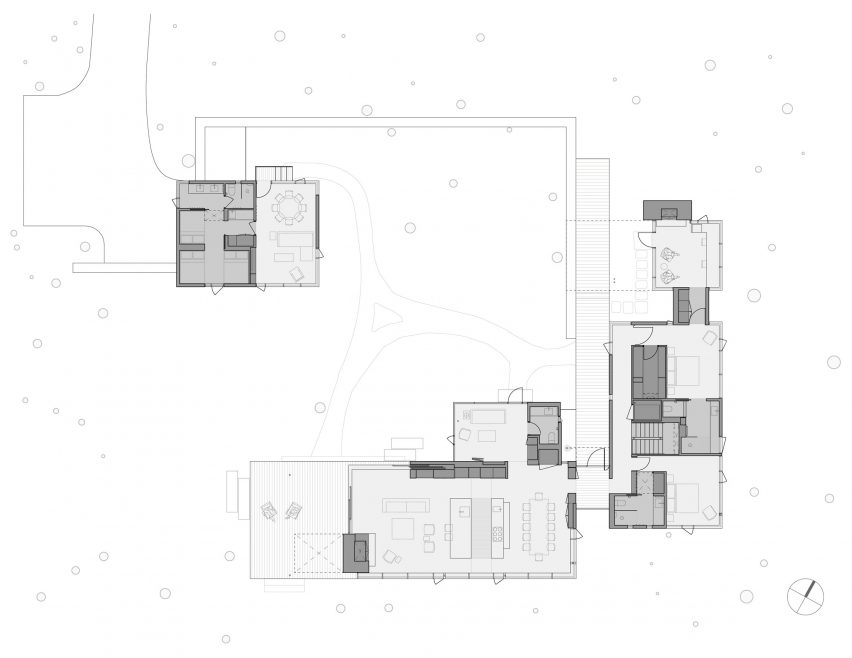 Whidbey Island Farm by Mwworks First Floor Plan