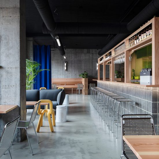 Yuzu burger restaurant by HAF Studio in Reykjavík