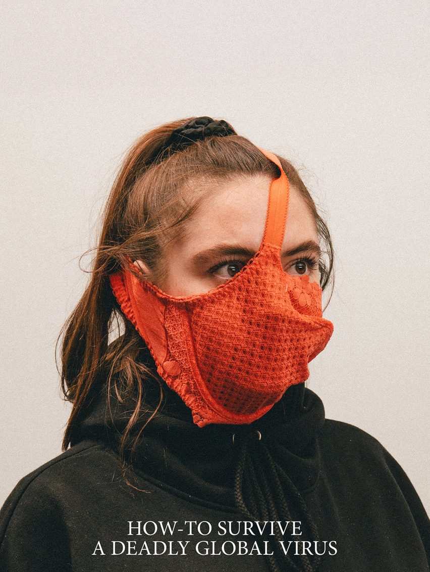 Alternative Coronavirus masks by Max Siedentopf with bra