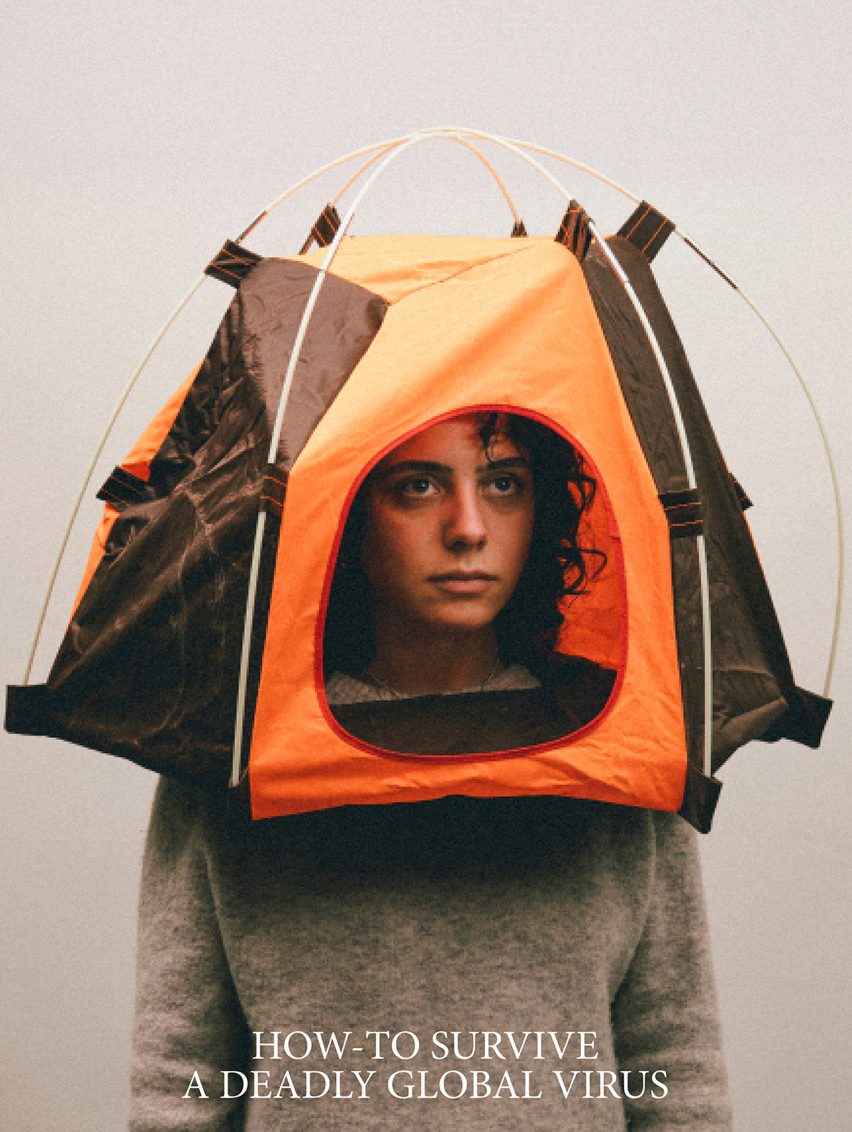 Alternative Coronavirus masks by Max Siedentopf with tent