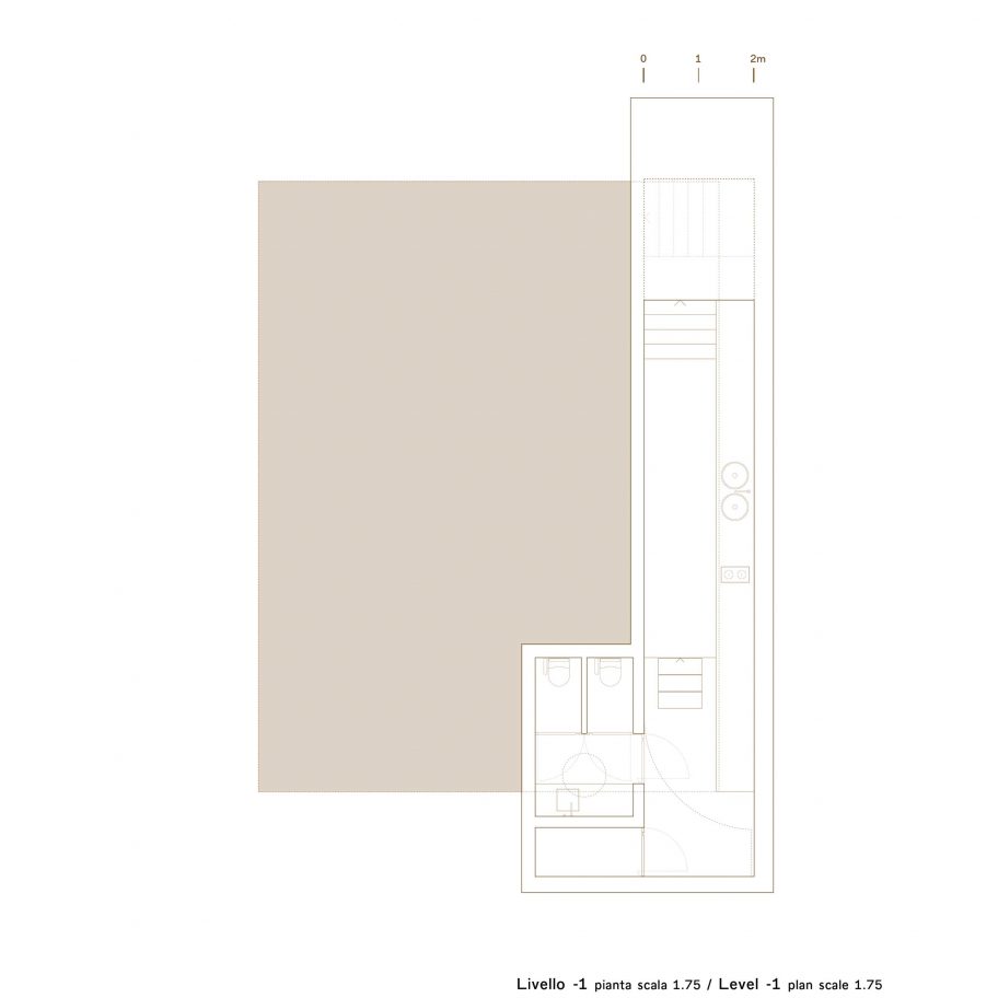 AMAA architecture studio in converted factory in Arzignano basement floor plan