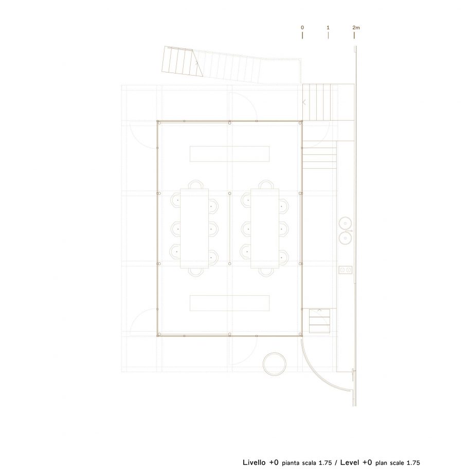 AMAA architecture studio in converted factory in Arzignano ground floor plan