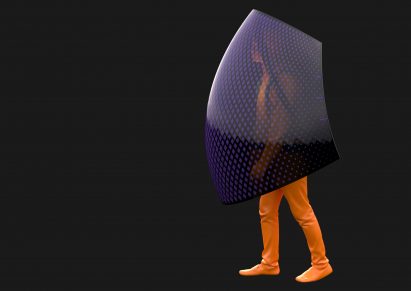 Be a Bat Man by Sun Dayong is a mobile safety device or shield against Coronavirus