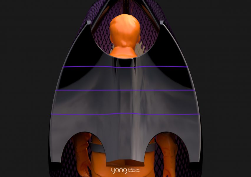 Be a Bat Man by Sun Dayong is a mobile safety device or shield against Coronavirus