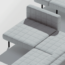 Bjarke Ingels Group designs pixel-like modular sofa for Common Seating