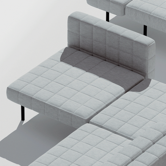 Bjarke Ingels Group designs pixel-like modular sofa for Common Seating