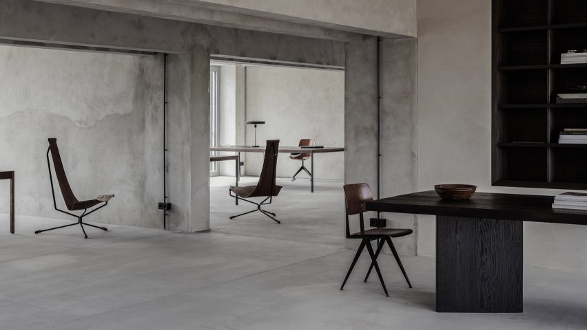 Brutalist Silence co-working space, designed by Annabell Kutucu