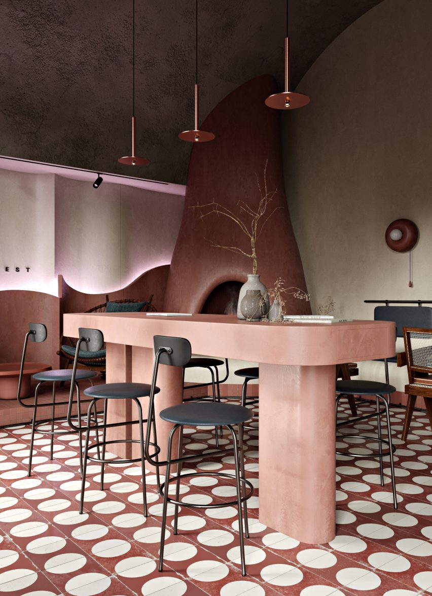 Buhairest bar, designed by Roman Plyus