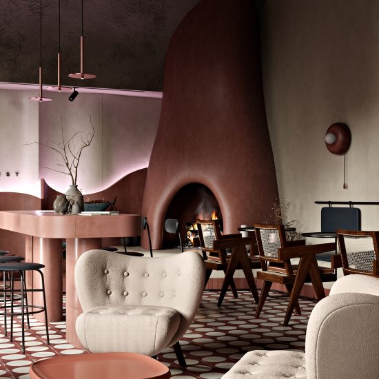 Buhairest bar, designed by Roman Plyus
