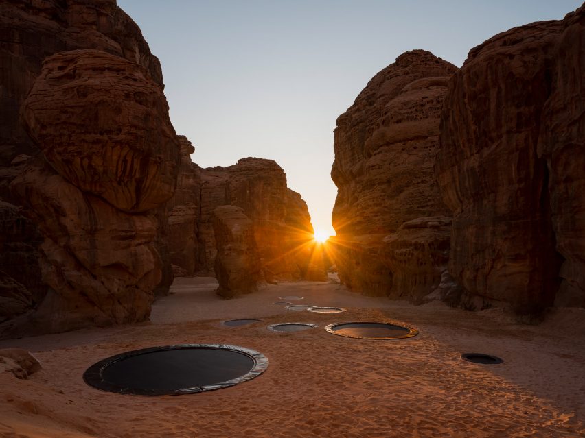 Desert X installs 14 site-specific works in Saudi Arabian desert