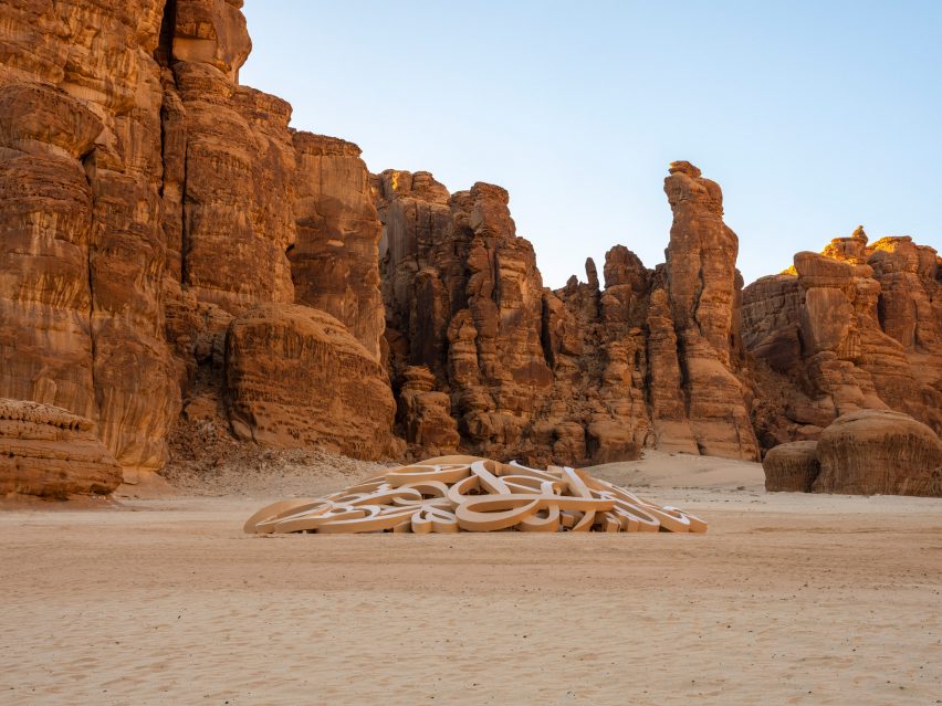 Desert X installs 14 site-specific works in Saudi Arabian desert