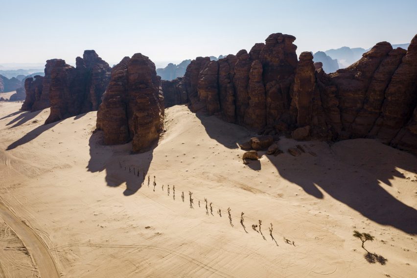 Desert X installs 14 site-specific works in Saudi Arabian desert