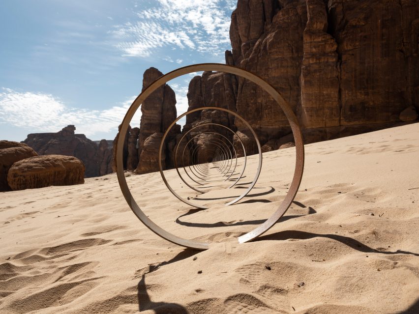 Desert X installs 14 site-specific works in Saudi Arabian desert