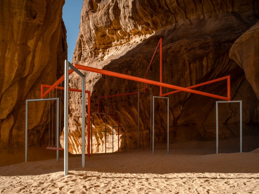 Desert X installs 14 site-specific works in Saudi Arabian desert