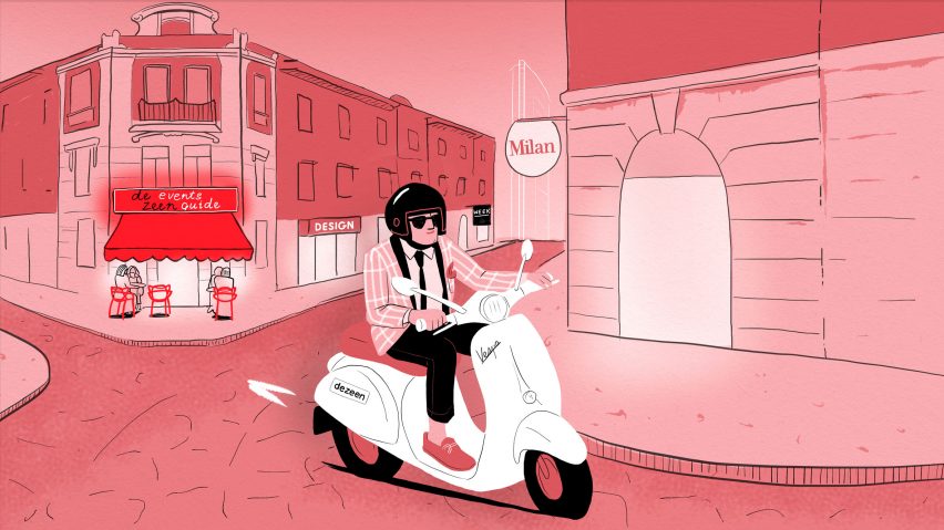 Milan design week 2020 events guide illustration by Rima Sabina Aouf