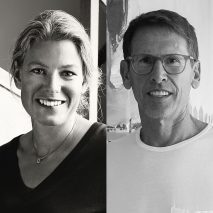 Designer Emma Olbers and Emeco CEO Gregg Buchbinder
