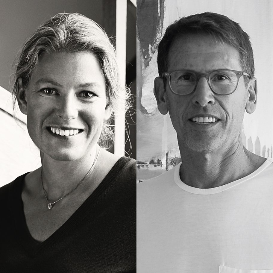 Designer Emma Olbers and Emeco CEO Gregg Buchbinder