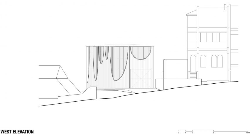 Glebe House by Chenchow Little Architects west elevation