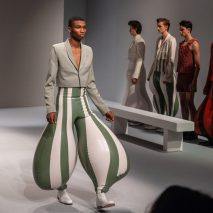 Harikrishnan's inflatable latex fashion creates "impossible" proportions