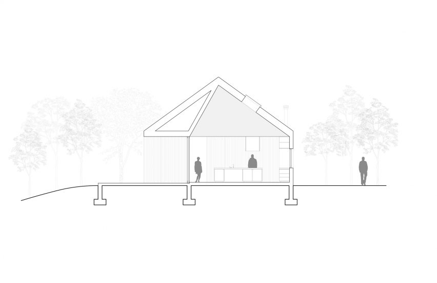 Hass House by Feuerstein Quagliara Section