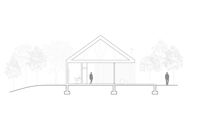 Hass House by Feuerstein Quagliara Section