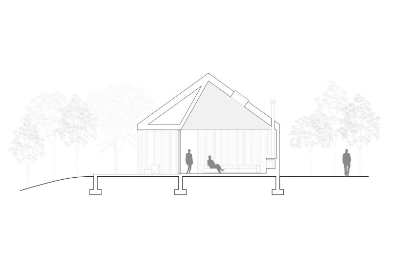 Hass House by Feuerstein Quagliara Section