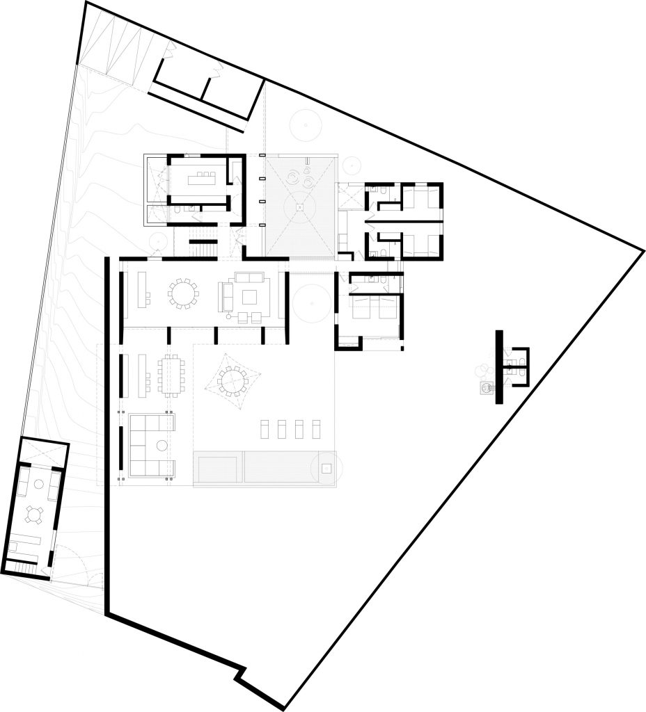 House in Avandaro by Taller Hector Barroso Floor Plan