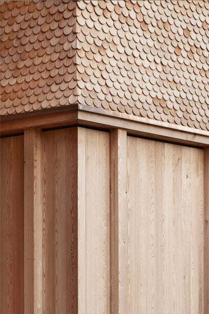 House with Three Eyes by Innauer-Matt Architekten shingles