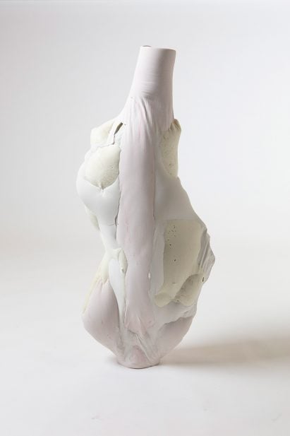 Julia Olanders makes "toxic" vases from insulation foam and concrete