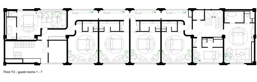 K5 Tokyo hotel by Claesson Koivisto Rune floor plans