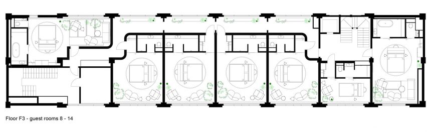 K5 Tokyo hotel by Claesson Koivisto Rune floor plans