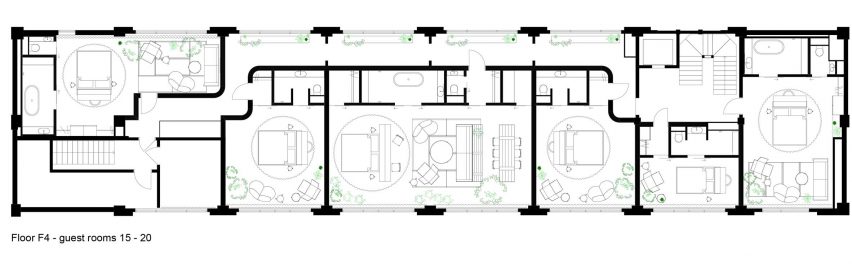 K5 Tokyo hotel by Claesson Koivisto Rune floor plans