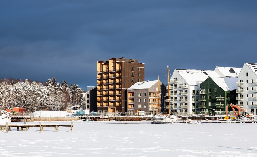 Sweden's tallest timber tower, Kajstaden, by CF Møller