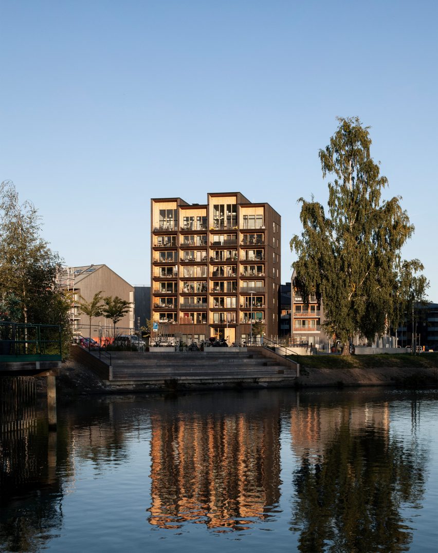 Sweden's tallest timber tower, Kajstaden, by CF Møller