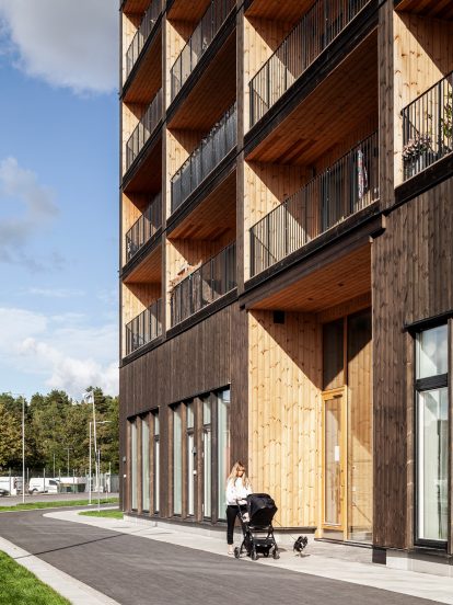 Sweden's tallest timber tower, Kajstaden, by CF Møller