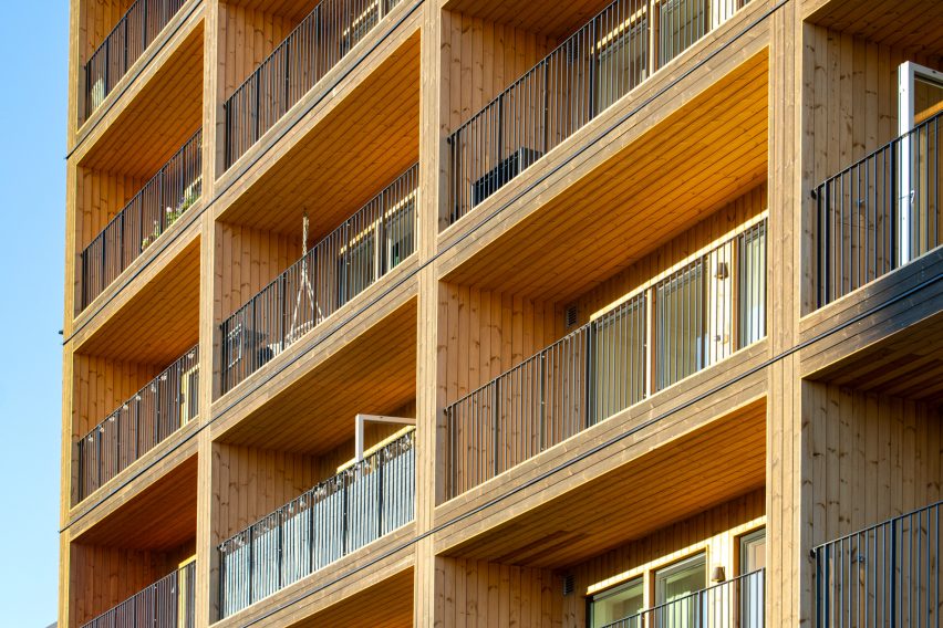 Sweden's tallest timber tower, Kajstaden, by CF Møller