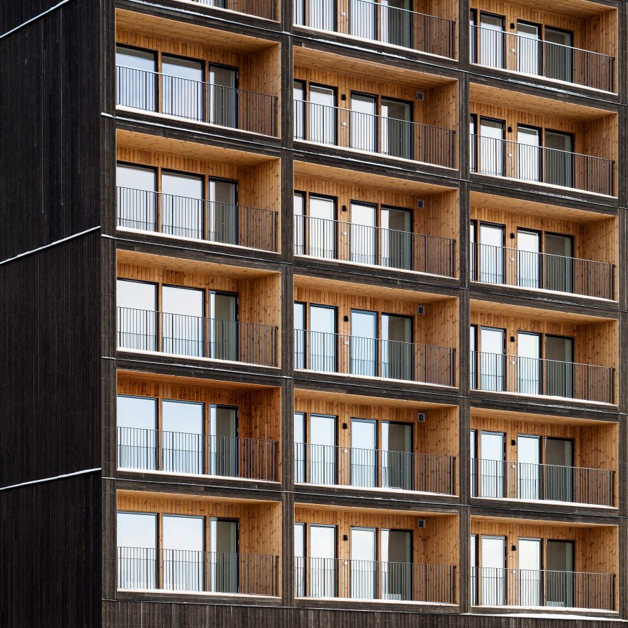 Sweden's tallest timber tower, Kajstaden, by CF Møller