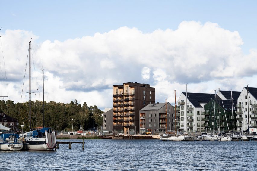 Sweden's tallest timber tower, Kajstaden, by CF Møller