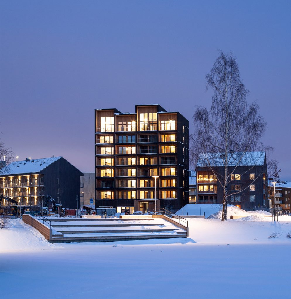 Sweden's tallest timber tower, Kajstaden, by CF Møller